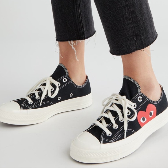 Converse Shoes - Comme des Garçons X Converse Chuck Taylor Hidden Heart Low-Tops. Size 9